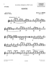 Gigue - Silvius Leopold Weiss - Partition - Guitare